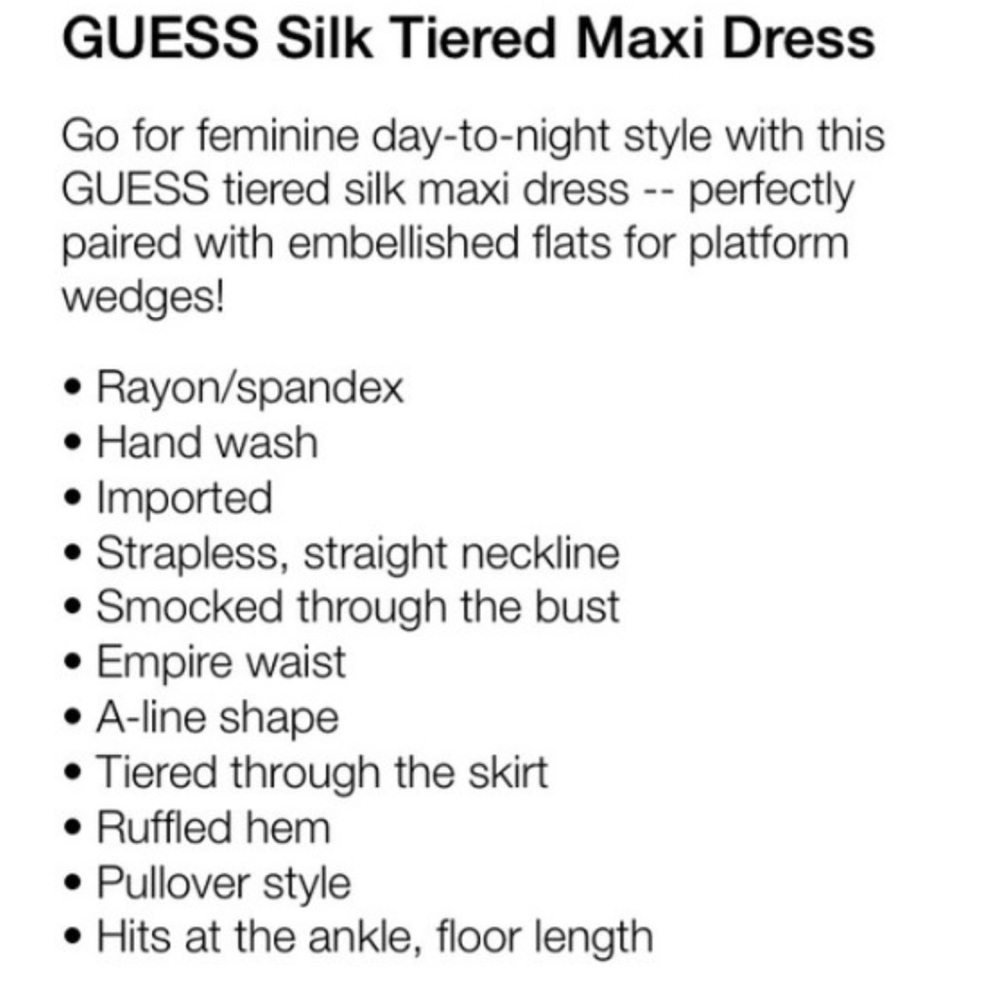 Guess Silk Teal Chiffon Maxi Dress - Picture 7 of 7